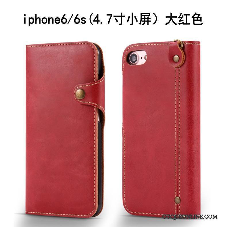 iPhone 6/6s Housse Coque De Téléphone Incassable Silicone Protection Vin Rouge Étui En Cuir