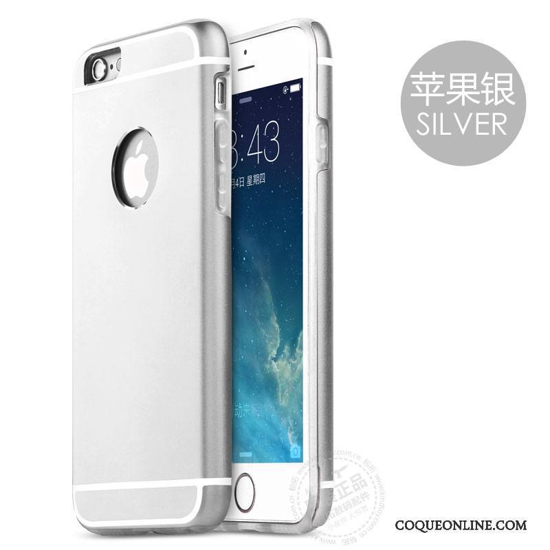 iPhone 6/6s Incassable Métal Bleu Coque De Téléphone Border Étui