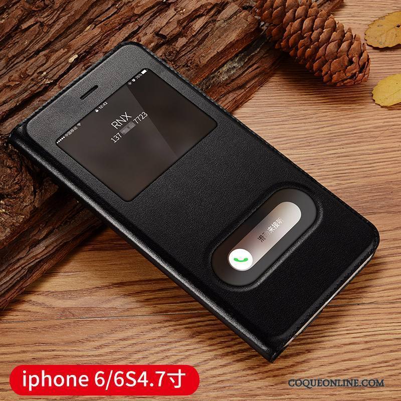 iPhone 6/6s Incassable Protection Clamshell Or Étui Étui En Cuir Coque De Téléphone