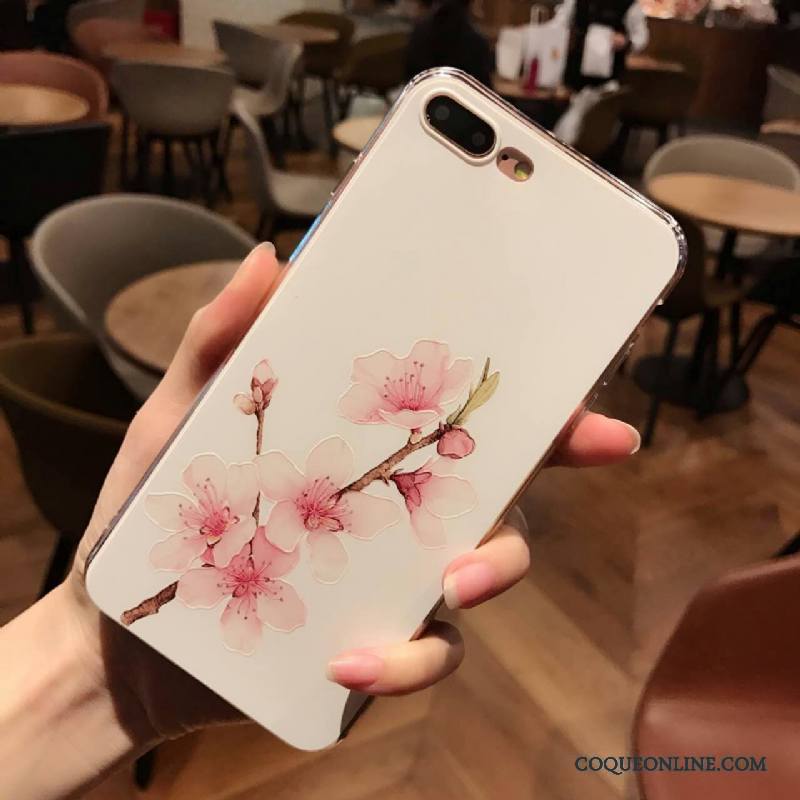 iPhone 6/6s Incassable Vintage Silicone Fluide Doux Coque De Téléphone Violet Tendance