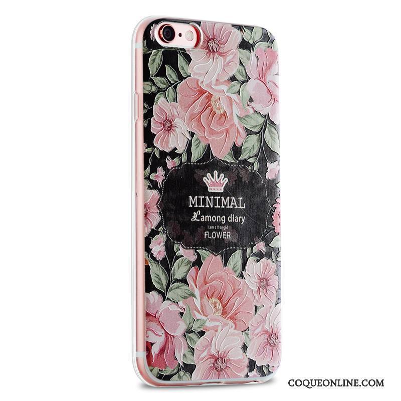 iPhone 6/6s Marque De Tendance Fluide Doux Étui Frais Petit Rose Coque De Téléphone