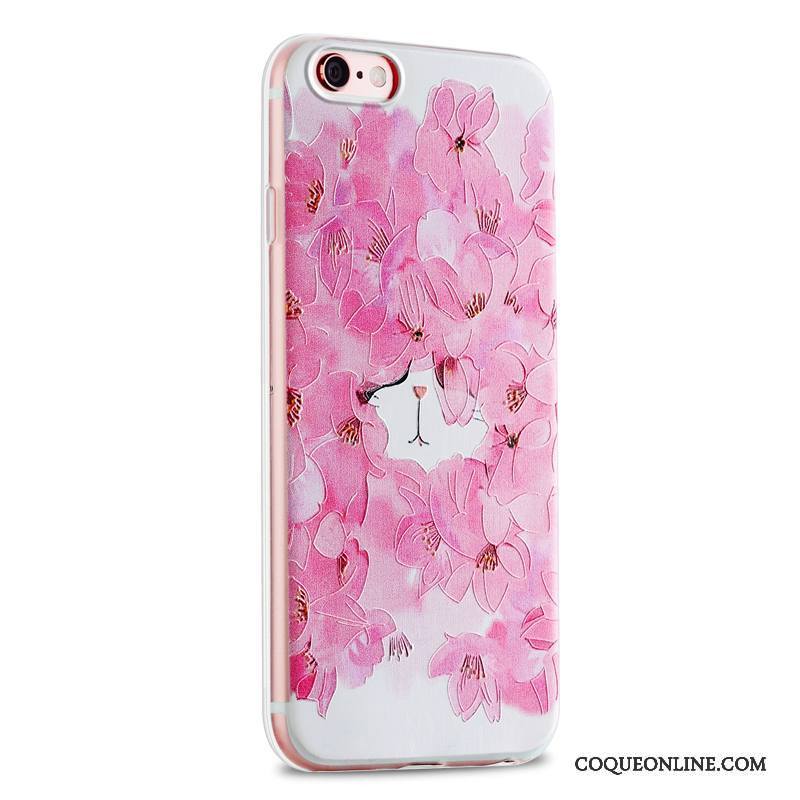 iPhone 6/6s Marque De Tendance Fluide Doux Étui Frais Petit Rose Coque De Téléphone