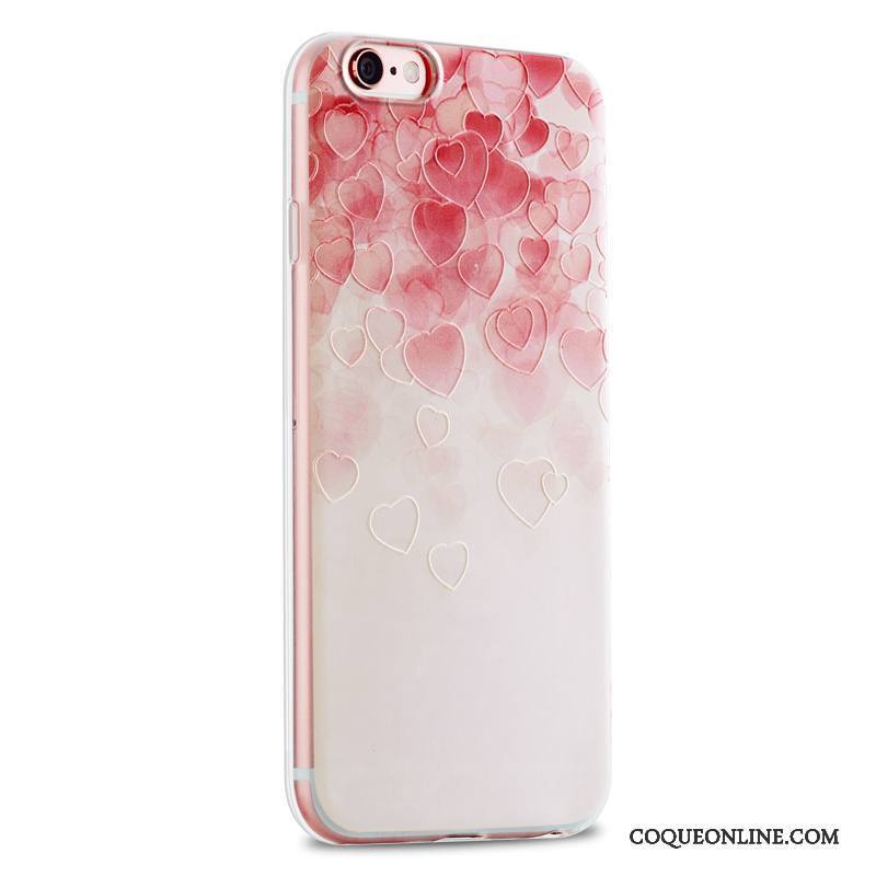 iPhone 6/6s Marque De Tendance Fluide Doux Étui Frais Petit Rose Coque De Téléphone