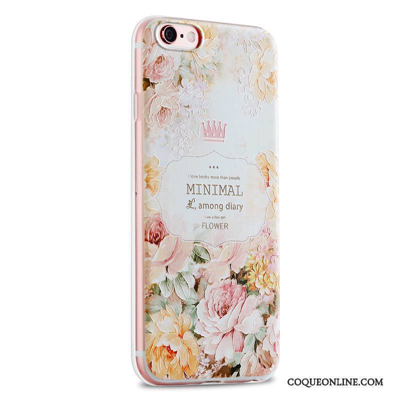 iPhone 6/6s Marque De Tendance Fluide Doux Étui Frais Petit Rose Coque De Téléphone