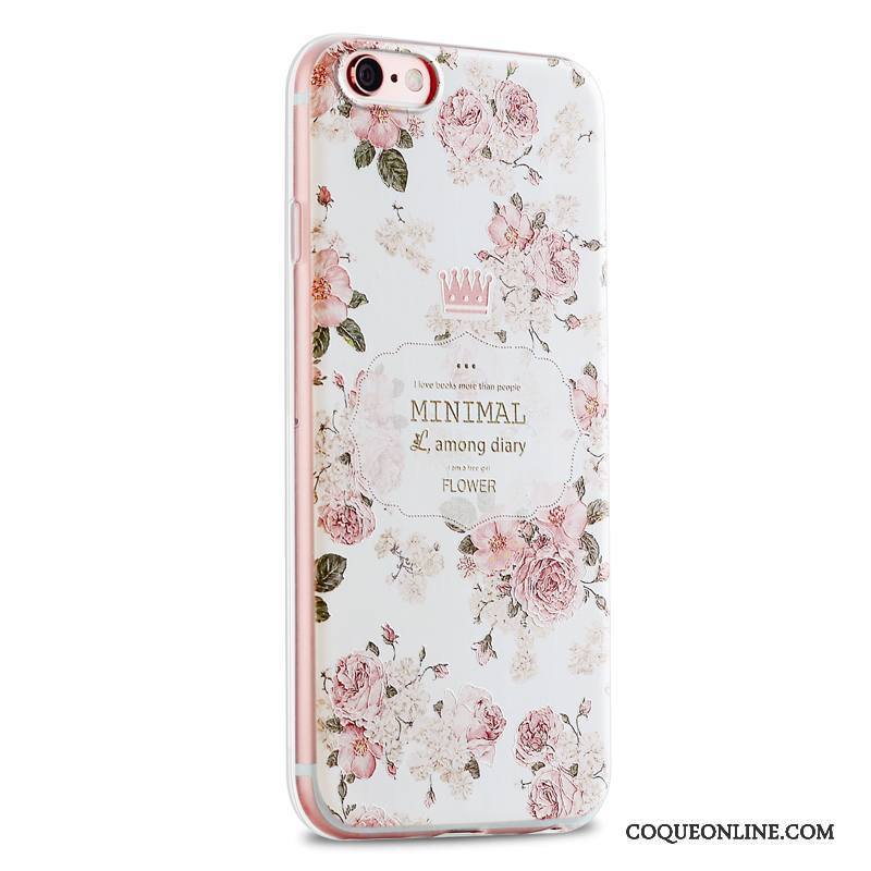 iPhone 6/6s Marque De Tendance Fluide Doux Étui Frais Petit Rose Coque De Téléphone