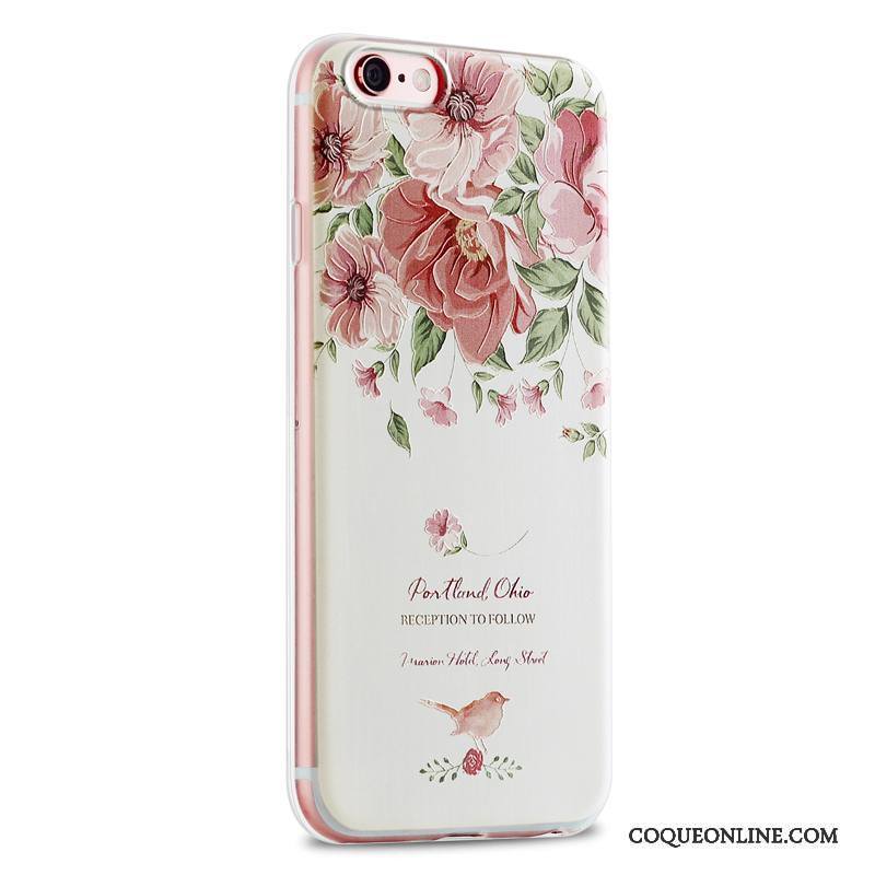iPhone 6/6s Marque De Tendance Fluide Doux Étui Frais Petit Rose Coque De Téléphone
