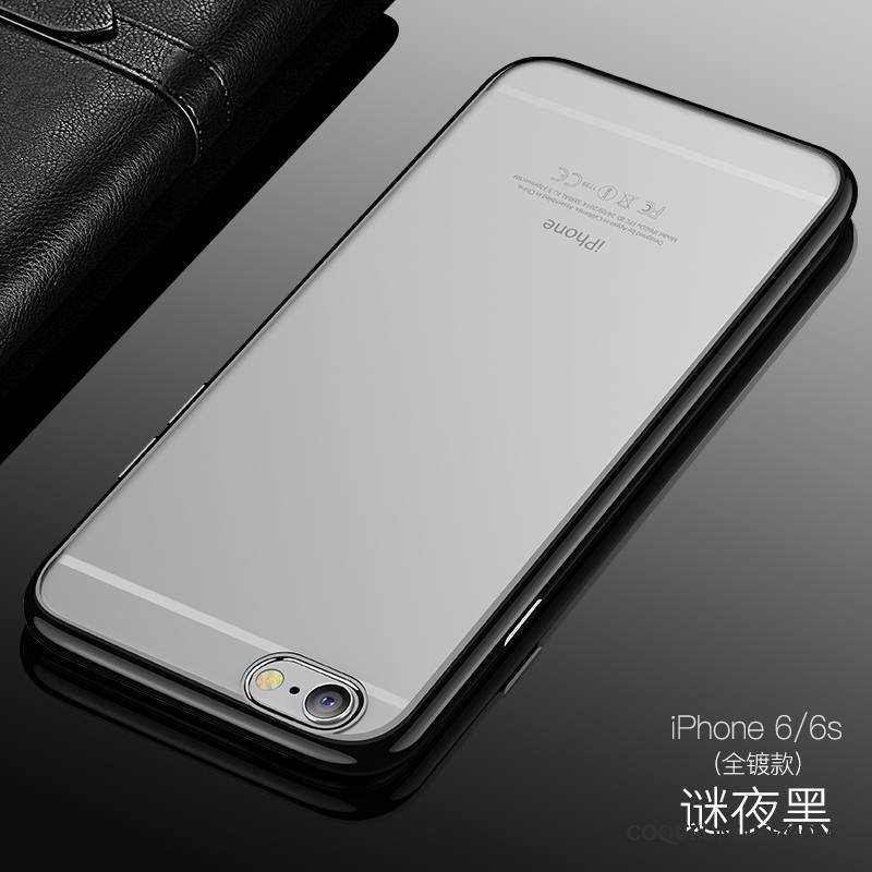 iPhone 6/6s Nouveau Bleu Transparent Silicone Placage Incassable Coque De Téléphone
