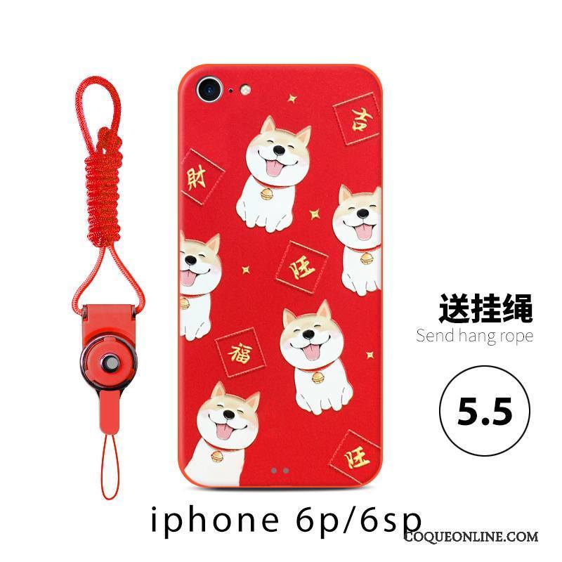 iPhone 6/6s Nouveau Coque De Téléphone De Fête Rouge Tout Compris Incassable Chiens