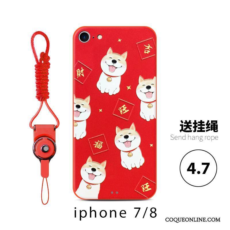 iPhone 6/6s Nouveau Coque De Téléphone De Fête Rouge Tout Compris Incassable Chiens