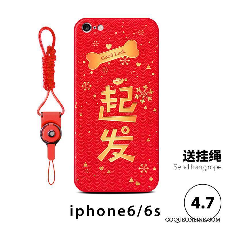 iPhone 6/6s Nouveau Coque De Téléphone De Fête Rouge Tout Compris Incassable Chiens