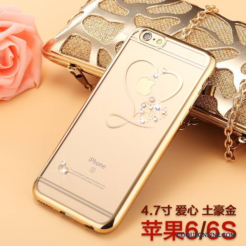 iPhone 6/6s Nouveau Luxe Marque De Tendance Tout Compris Incassable Coque De Téléphone Strass