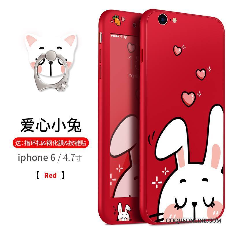 iPhone 6/6s Ornements Suspendus Dessin Animé Incassable Étui Fluide Doux Silicone Coque De Téléphone