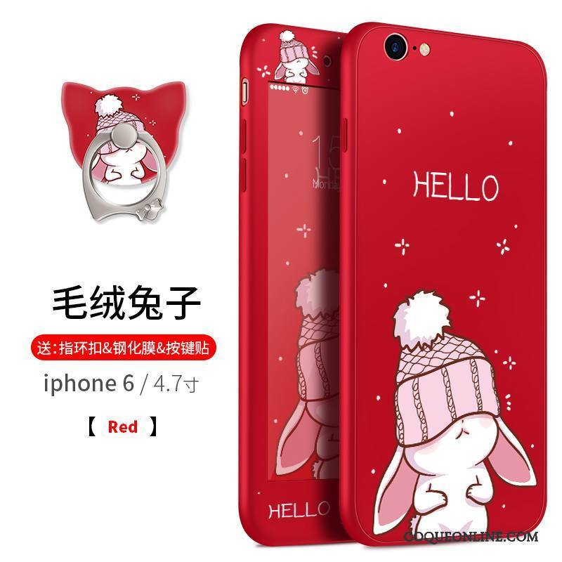 iPhone 6/6s Ornements Suspendus Dessin Animé Incassable Étui Fluide Doux Silicone Coque De Téléphone