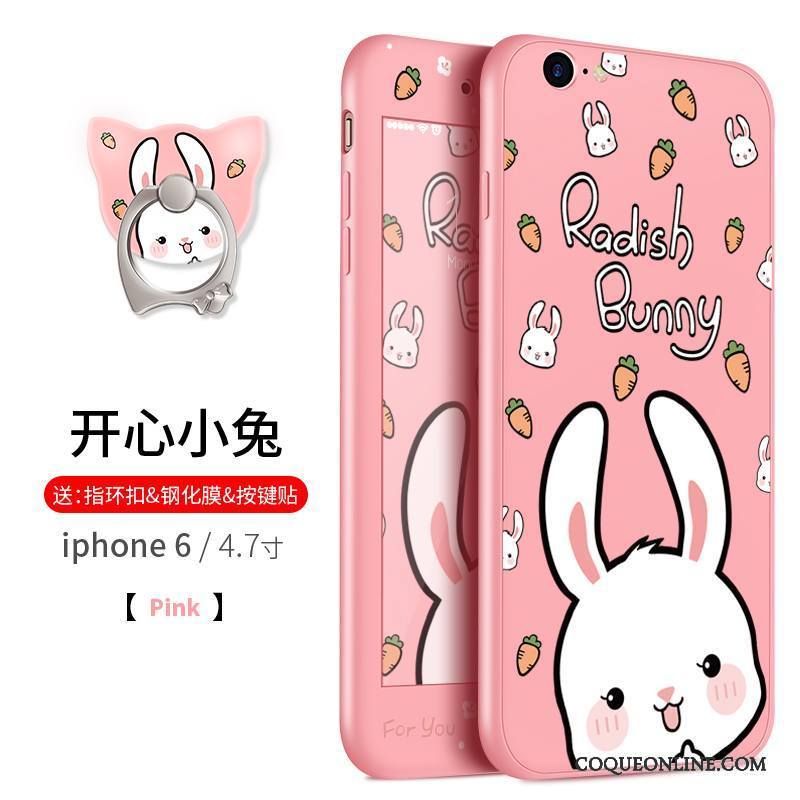 iPhone 6/6s Ornements Suspendus Dessin Animé Incassable Étui Fluide Doux Silicone Coque De Téléphone