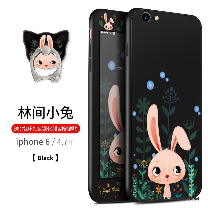 iPhone 6/6s Ornements Suspendus Dessin Animé Incassable Étui Fluide Doux Silicone Coque De Téléphone