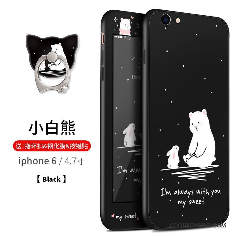 iPhone 6/6s Ornements Suspendus Dessin Animé Incassable Étui Fluide Doux Silicone Coque De Téléphone