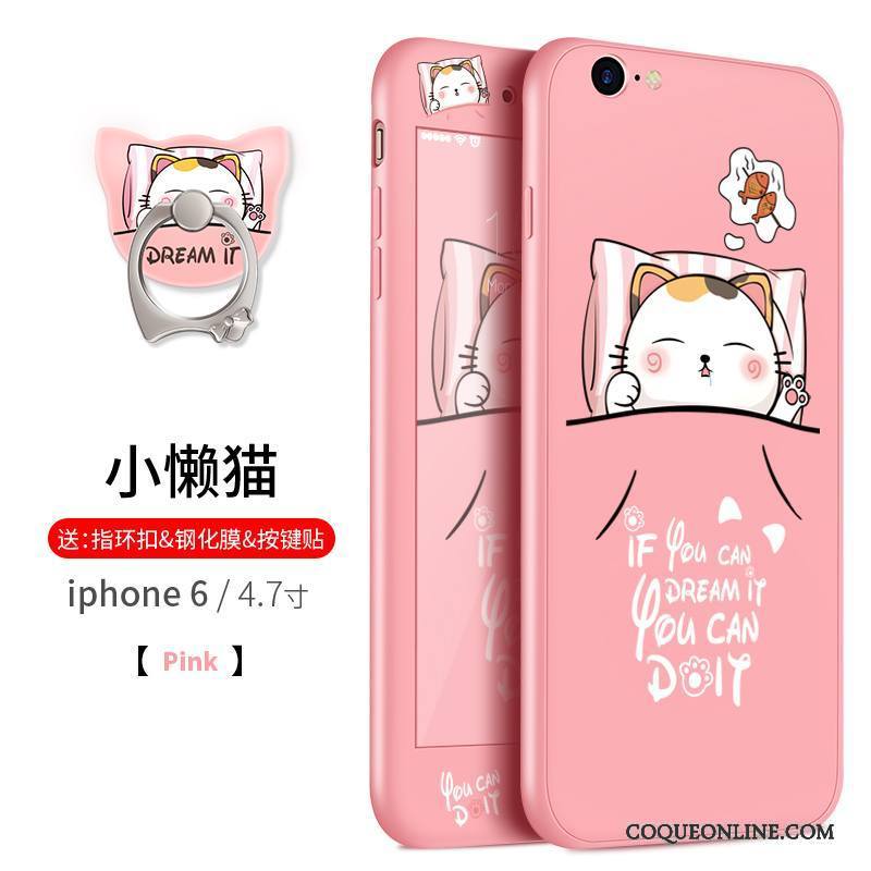 iPhone 6/6s Ornements Suspendus Dessin Animé Incassable Étui Fluide Doux Silicone Coque De Téléphone