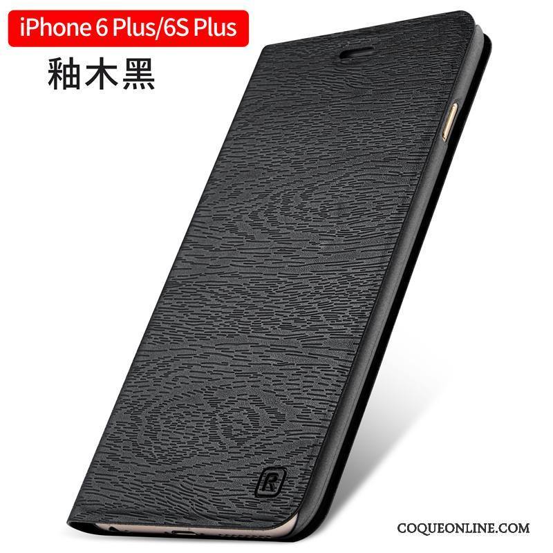 iPhone 6/6s Plus Bleu Clamshell Étui En Cuir Coque De Téléphone Protection Incassable