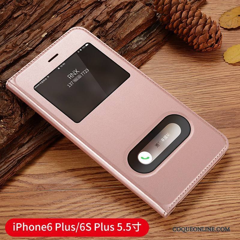 iPhone 6/6s Plus Bleu Protection Clamshell Étui En Cuir Coque De Téléphone Incassable