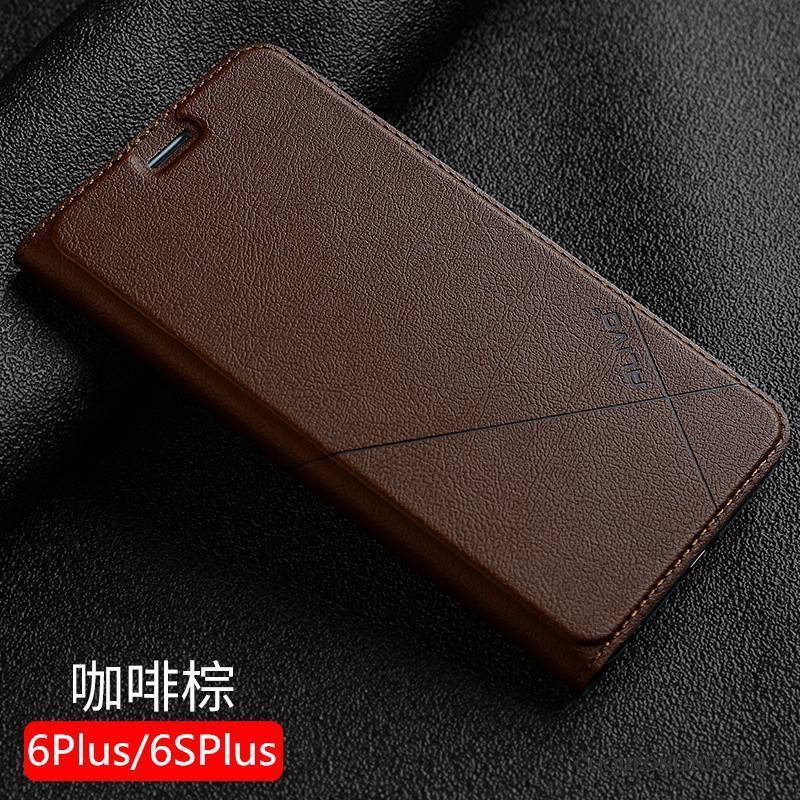 iPhone 6/6s Plus Clamshell Protection Étui Incassable Étui En Cuir Coque De Téléphone Tendance