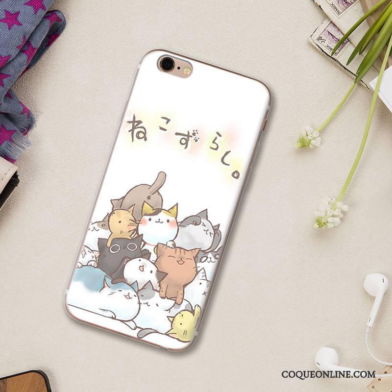 iPhone 6/6s Plus Coque Créatif Dessin Animé Charmant Personnalité Tout Compris Incassable Rose