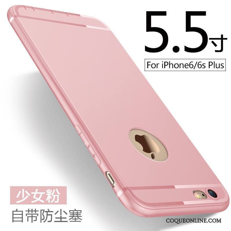 iPhone 6/6s Plus Coque De Téléphone Fluide Doux Protection Délavé En Daim Téléphone Portable Tout Compris Étui