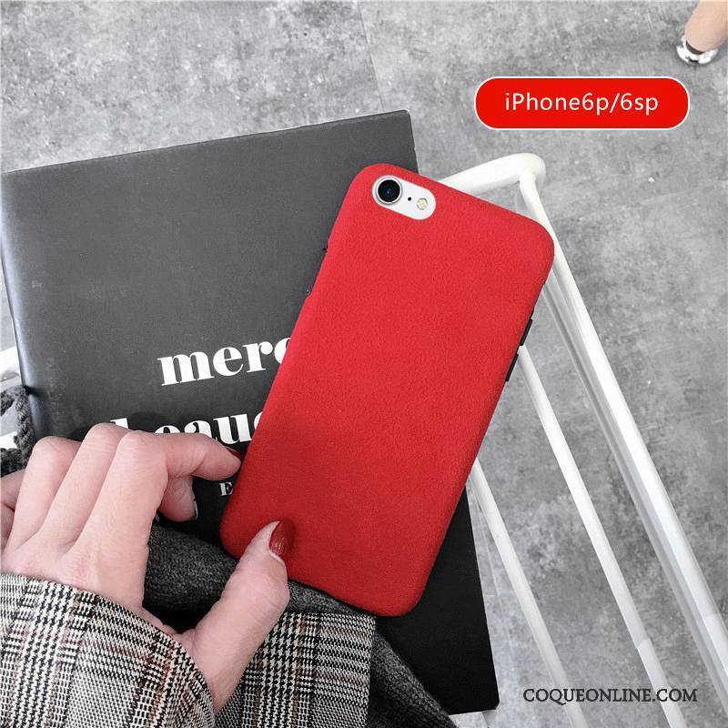 iPhone 6/6s Plus Coque De Téléphone Incassable Personnalité Tout Compris Simple Couleur Unie Nouveau