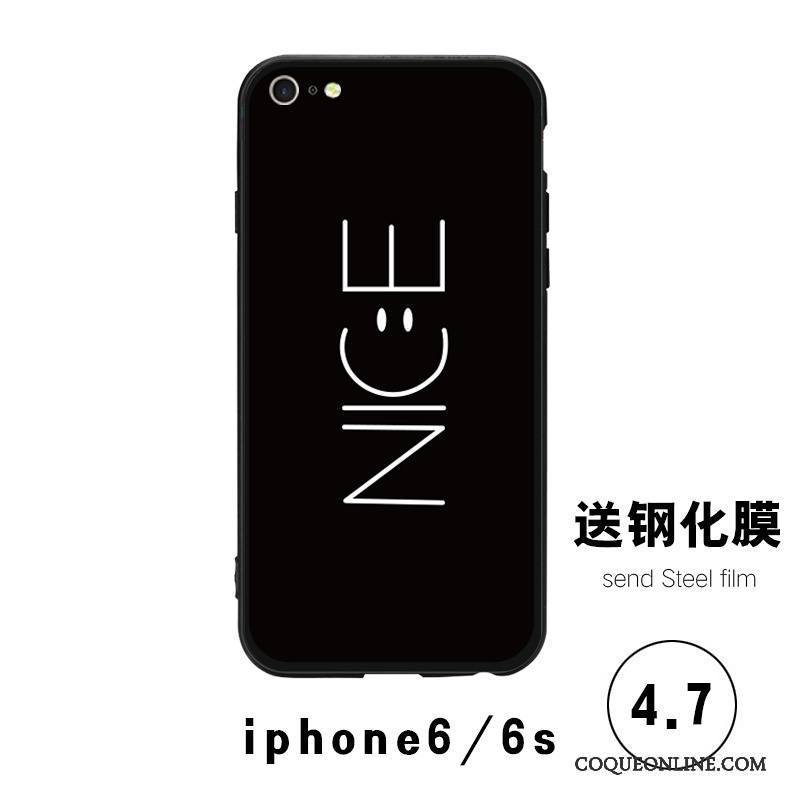 iPhone 6/6s Plus Coque De Téléphone Net Rouge Nouveau Étui Verre Tendance Difficile