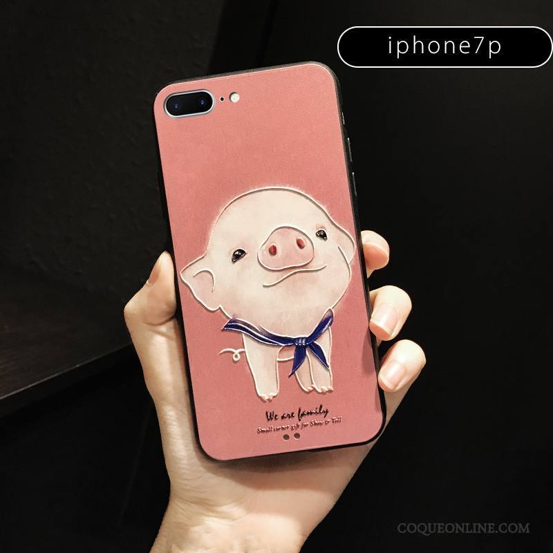 iPhone 6/6s Plus Coque Dessin Animé Tout Compris Bleu Mignonne Rose Charmant Nouveau