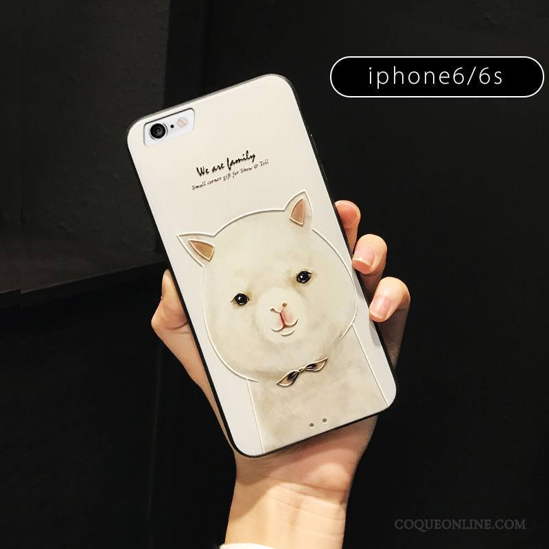 iPhone 6/6s Plus Coque Dessin Animé Tout Compris Bleu Mignonne Rose Charmant Nouveau