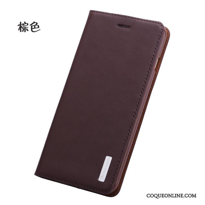 iPhone 6/6s Plus Coque Incassable Business Housse Bleu Étui En Cuir Protection Cuir Véritable