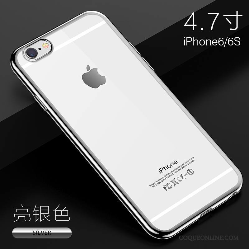 iPhone 6/6s Plus Coque Incassable Tout Compris Silicone Transparent Tendance Très Mince Étui