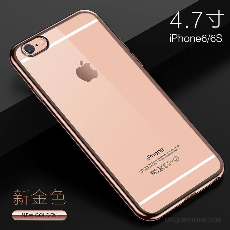 iPhone 6/6s Plus Coque Incassable Tout Compris Silicone Transparent Tendance Très Mince Étui