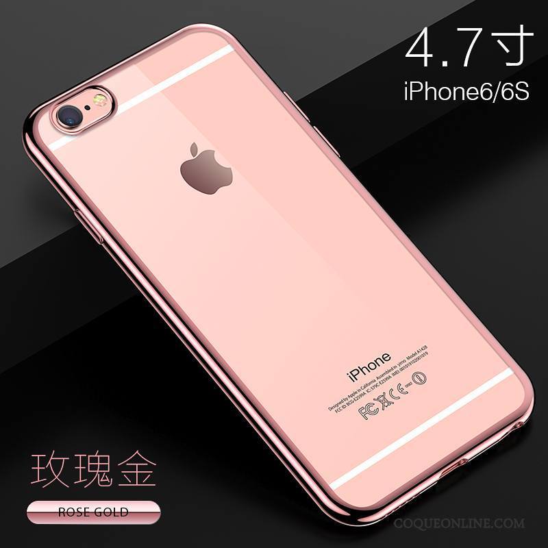 iPhone 6/6s Plus Coque Incassable Tout Compris Silicone Transparent Tendance Très Mince Étui