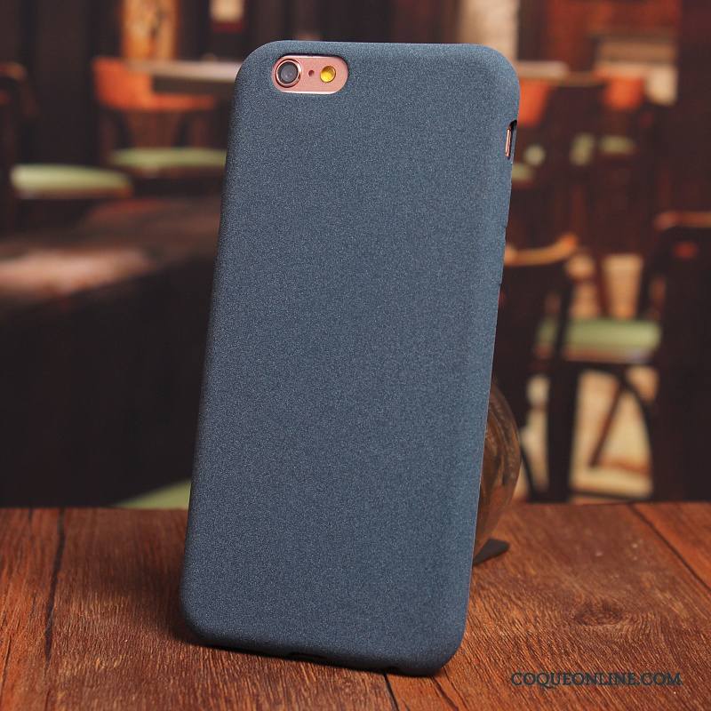 iPhone 6/6s Plus Coque Personnalité Tout Compris Gris Étui Silicone Délavé En Daim Tendance