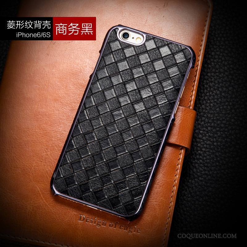 iPhone 6/6s Plus Coque Tendance Incassable Noir De Téléphone Business Luxe