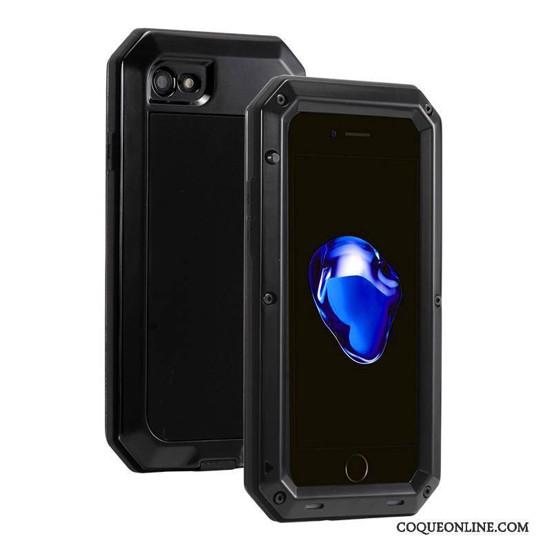 iPhone 6/6s Plus Coque Tout Compris Protection Gris Trois Défenses Étui Incassable Métal