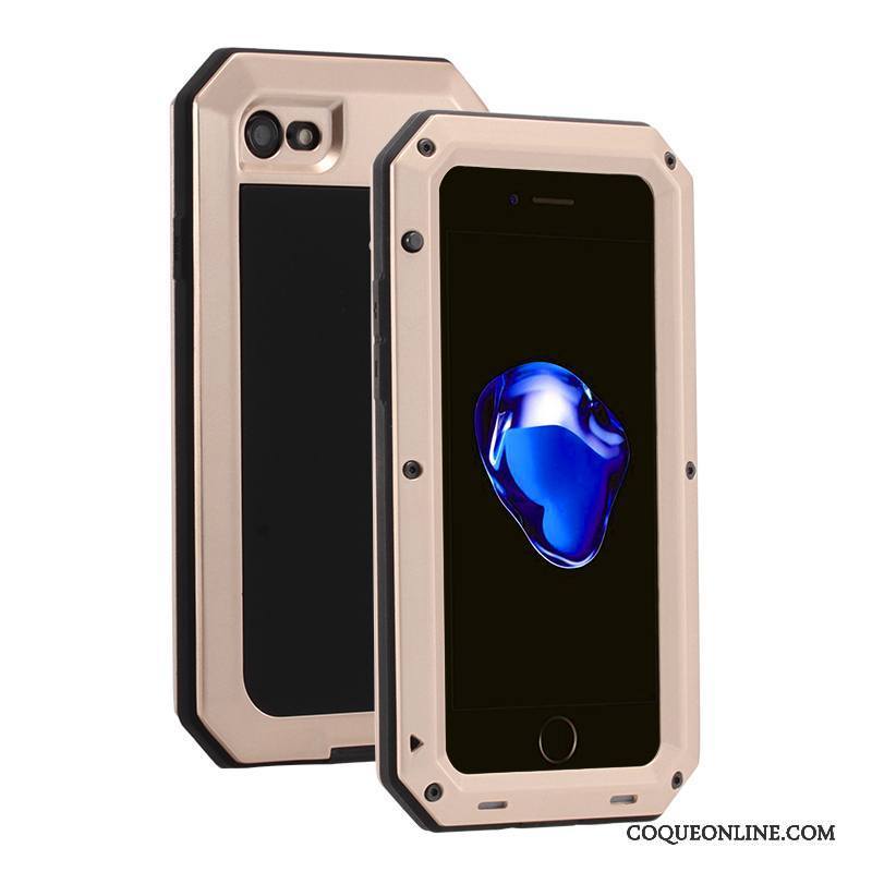 iPhone 6/6s Plus Coque Tout Compris Protection Gris Trois Défenses Étui Incassable Métal