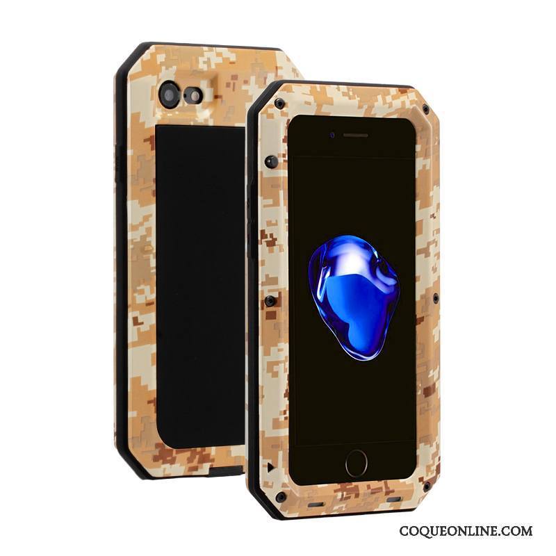 iPhone 6/6s Plus Coque Tout Compris Protection Gris Trois Défenses Étui Incassable Métal