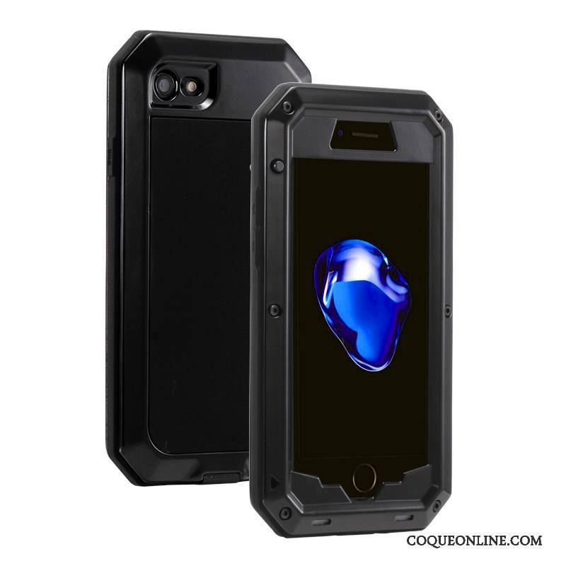 iPhone 6/6s Plus Coque Tout Compris Protection Gris Trois Défenses Étui Incassable Métal