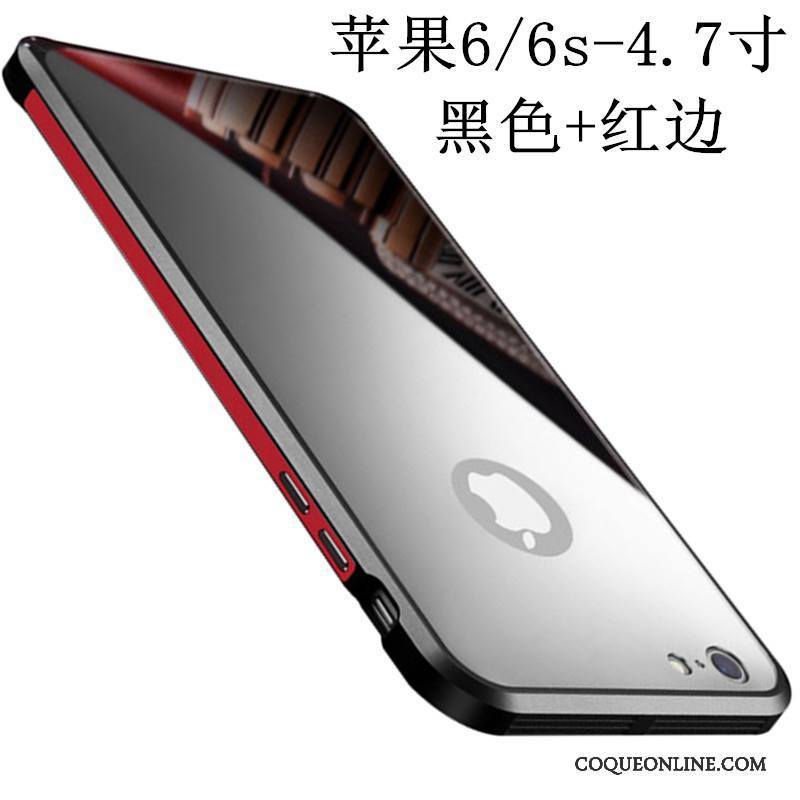 iPhone 6/6s Plus Coque Tout Compris Rouge Tendance Étui Très Mince Border Difficile