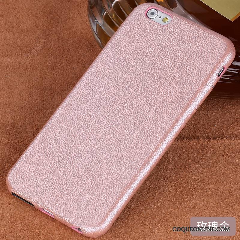 iPhone 6/6s Plus Coque Tout Compris Étui En Cuir Or Rose Marque De Tendance Personnalisé Protection Incassable