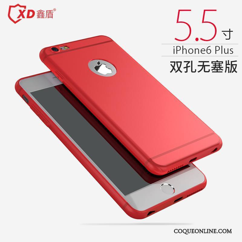 iPhone 6/6s Plus Fluide Doux Silicone Tendance Délavé En Daim Coque De Téléphone Incassable Étui