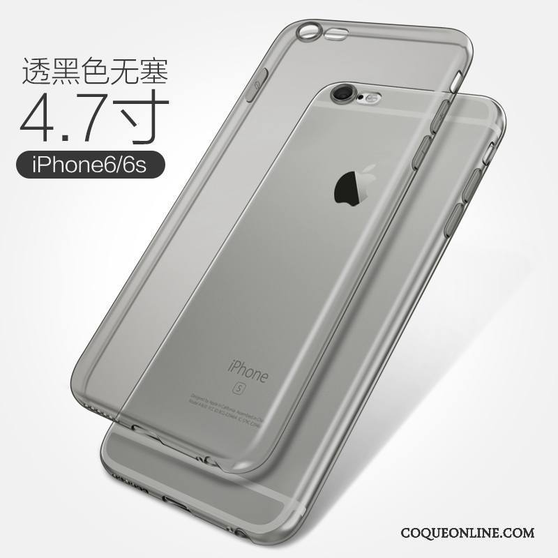 iPhone 6/6s Plus Incassable Étui Silicone Fluide Doux Protection Rose Coque De Téléphone