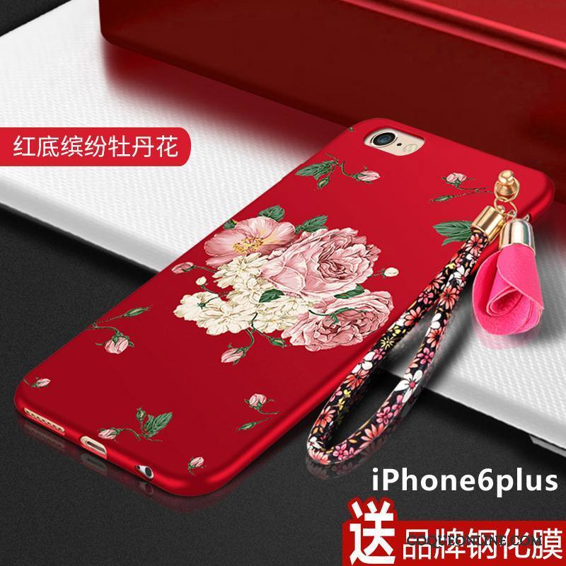 iPhone 6/6s Plus Nouveau Charmant Rouge Coque De Téléphone Tout Compris Personnalité Protection