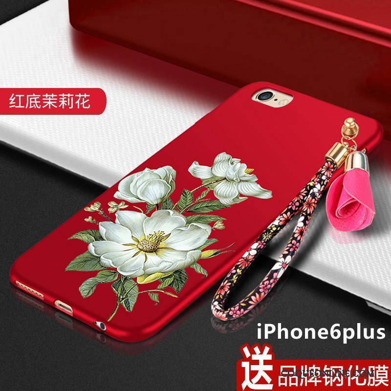 iPhone 6/6s Plus Nouveau Charmant Rouge Coque De Téléphone Tout Compris Personnalité Protection