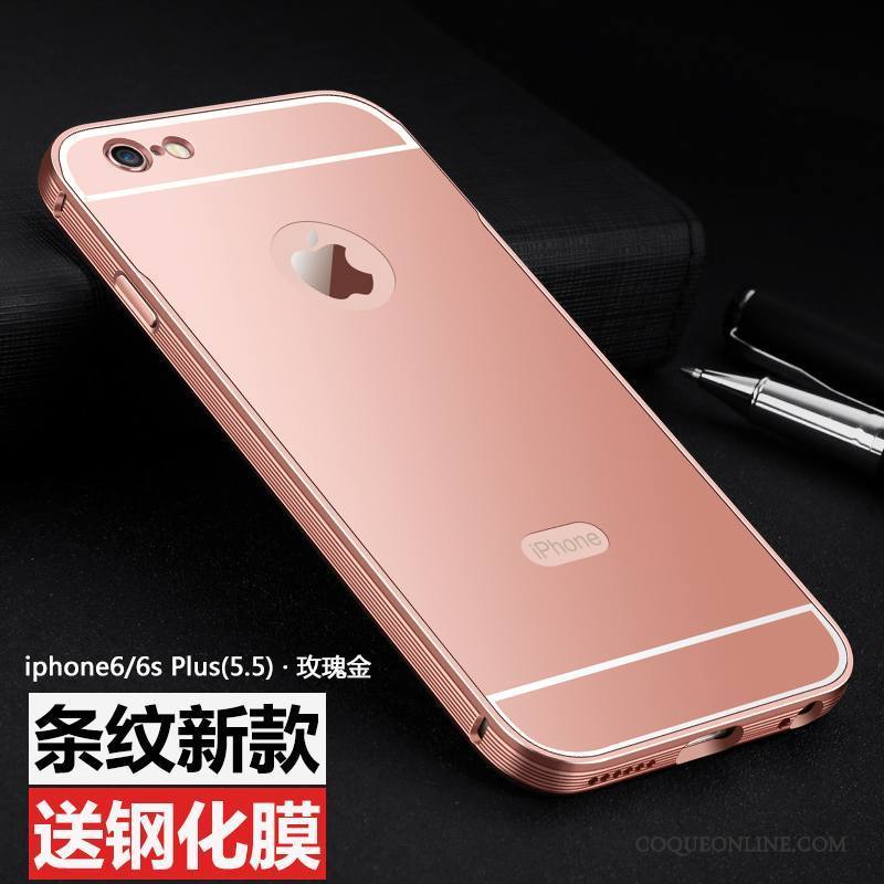 iPhone 6/6s Plus Nouveau Protection Métal Incassable Or Rose Étui Coque De Téléphone