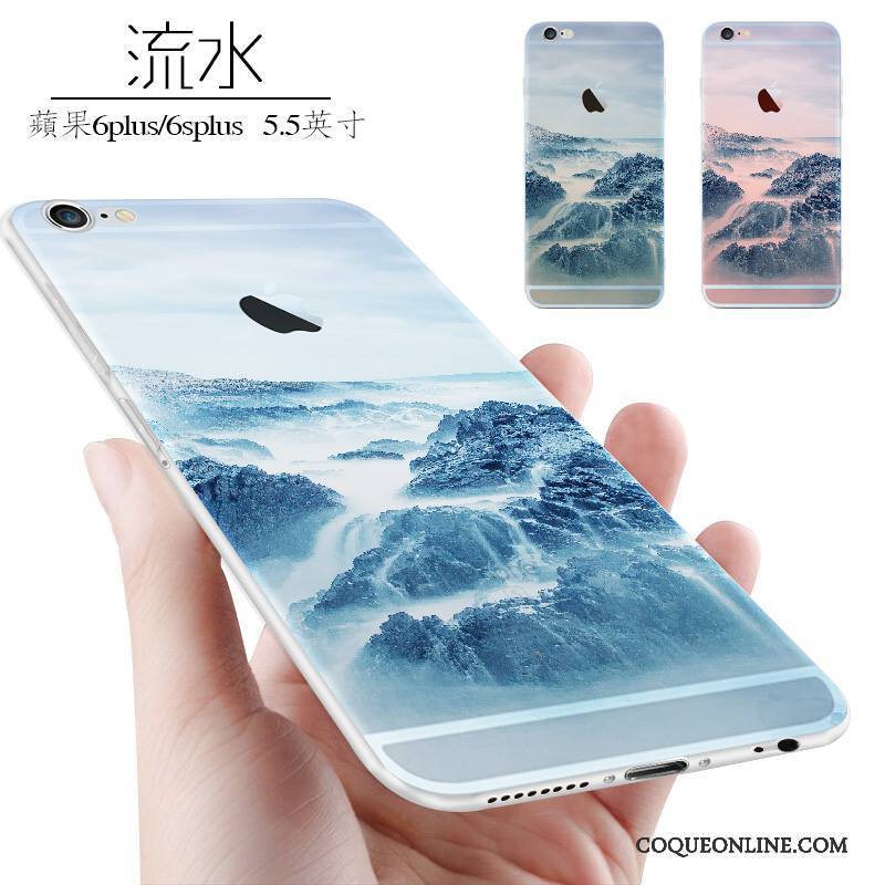 iPhone 6/6s Plus Nouveau Silicone Fluide Doux Tendance Coque De Téléphone Étui Créatif