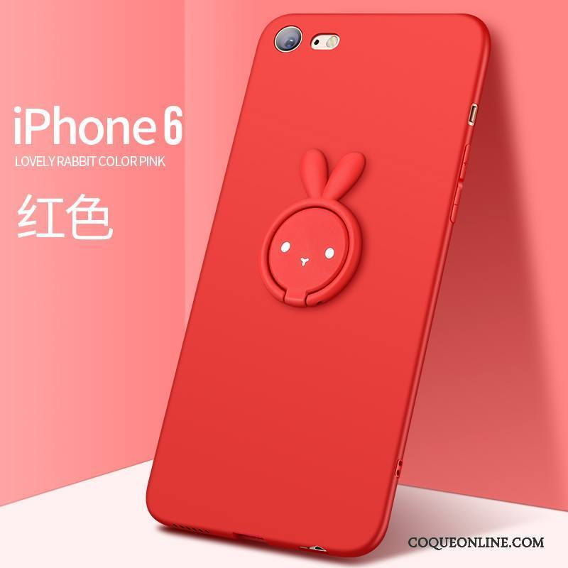 iPhone 6/6s Plus Personnalité Rouge Silicone Étui Fluide Doux Très Mince Coque De Téléphone