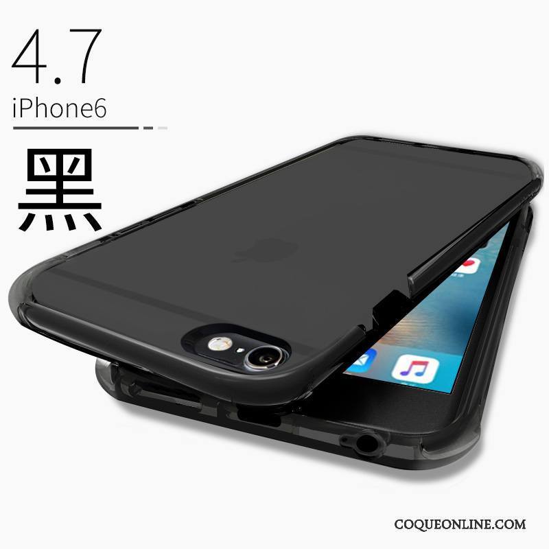 iPhone 6/6s Plus Personnalité Silicone Délavé En Daim Vert Coque De Téléphone Incassable Tout Compris